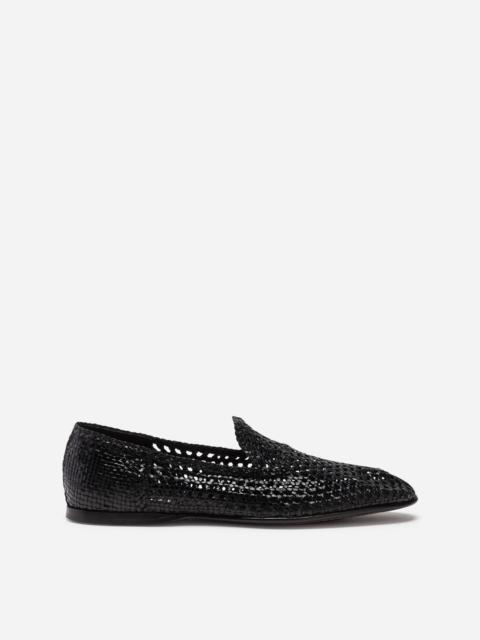 Dolce & Gabbana Hand-woven slippers