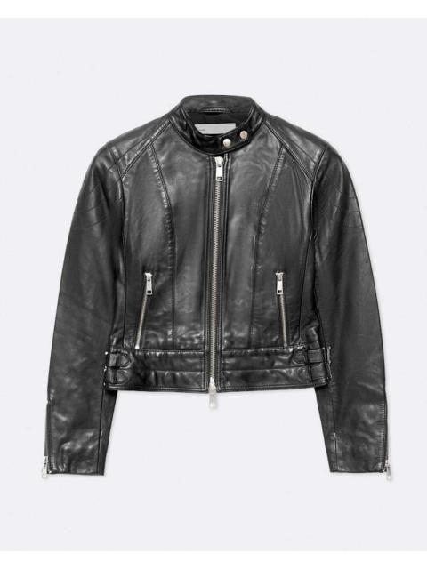 ALLSAINTS COMET CROPPED LEATHER JACKET