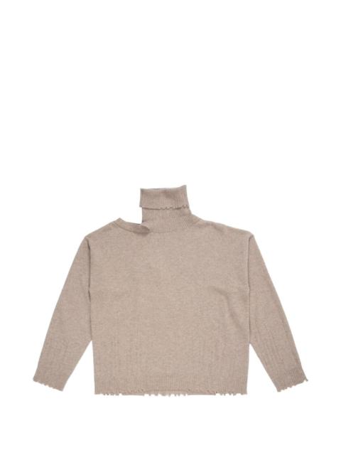UMA WANG cut-out roll-neck top