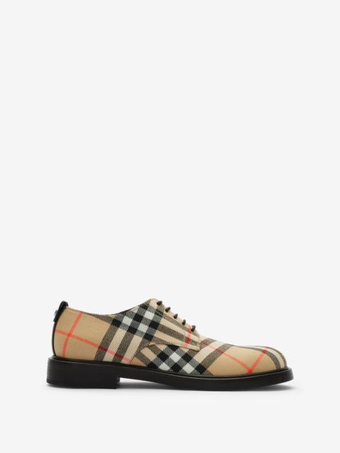 Burberry Check Pembroke Derby Shoes