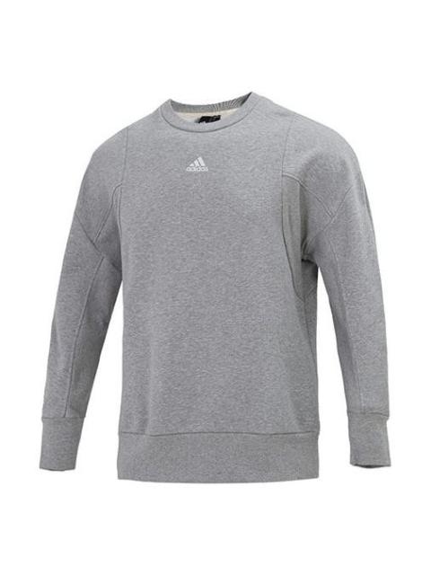 Men's adidas Internal Crew Round Neck Long Sleeves Pullover Gray HB6560