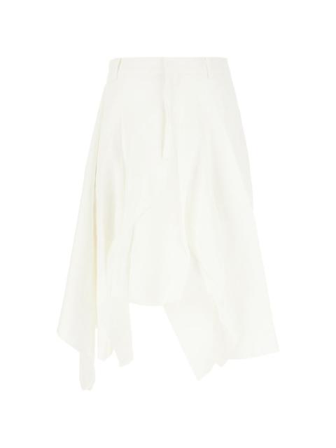 NICCOLÒ PASQUALETTI asymmetric draped shorts