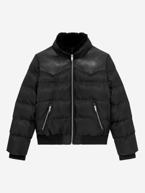 The Kooples BLACK WATER-REPELLENT DOWN JACKET