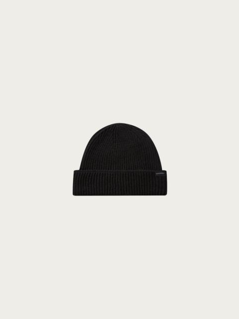 GLOVERALL Ribbed Merino Beanie - Black
