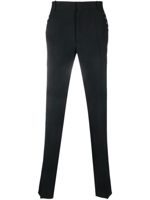 Alexander McQueen tailored eyelet-detail trousers