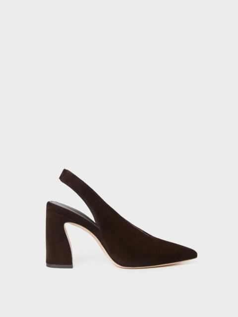 LOEFFLER RANDALL Katerina Brown Suede Slingback Pump