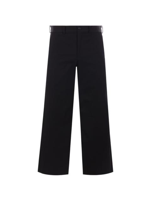 BLACK COMME des GARÇONS straight-leg cropped trousers