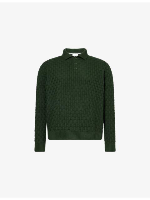 PERCIVAL Arch Basket-Weave Knitted Jumper
