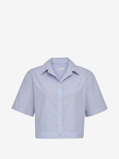 DL1961 Carlee striped cropped shirt