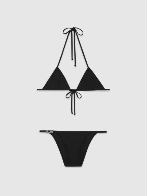 GUCCI Sparkling jersey bikini with Double G | REVERSIBLE