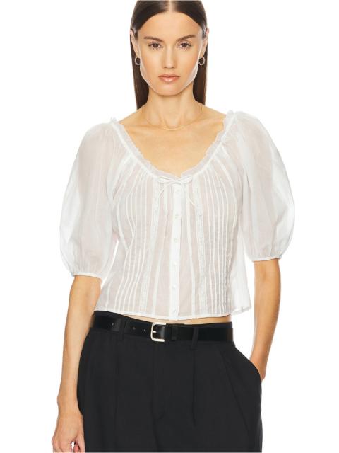 HELSA Voile Peasant Blouse