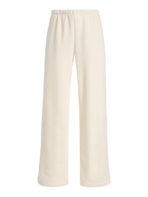 ÉTERNE Oversized Cotton-Modal Wide-Leg Sweatpants ivory