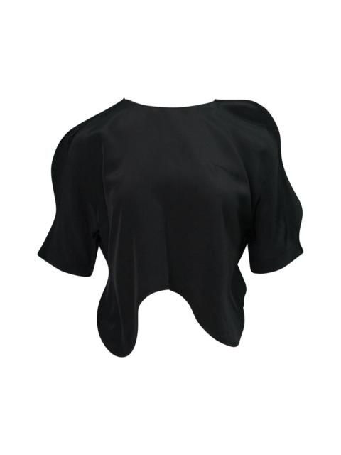 pushBUTTON Black Wavy Blouse