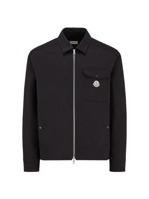 Moncler Men's Jacket in Cotton Gabardine - Black