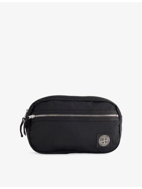 Stone Island Brand-Patch Shell Belt Bag