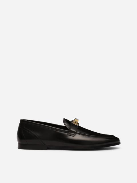 Brushed calfskin loafers