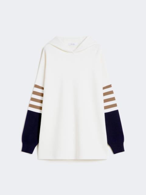 Wool-knit oversized jumper - IVORY