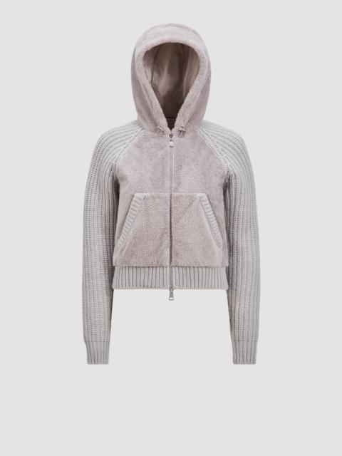 Moncler Padded Wool & Teddy Zip-up Hoodie | REVERSIBLE