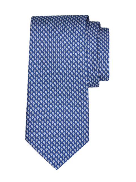 FERRAGAMO Men's Amaro Silk Ice Cream Cone Tie - Navy