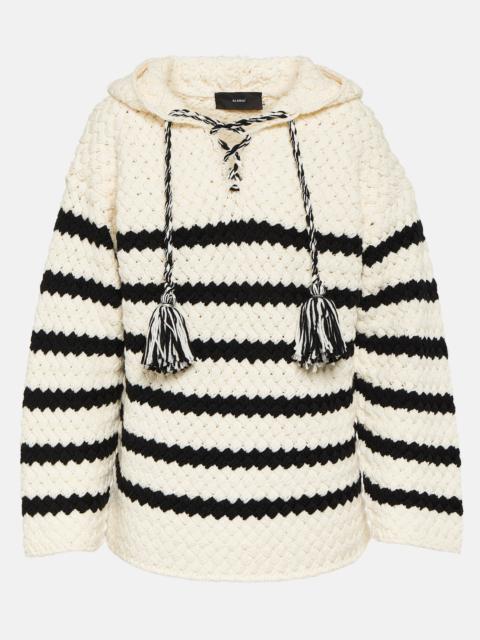 Alanui The Mariner striped wool hoodie