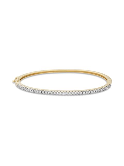 STONE AND STRAND Diamond Stroke Tennis Bangle