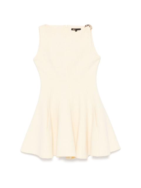 maje textured mini dress