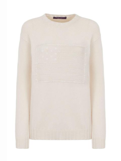 Ralph Lauren Flag Cashmere Crewneck Sweater