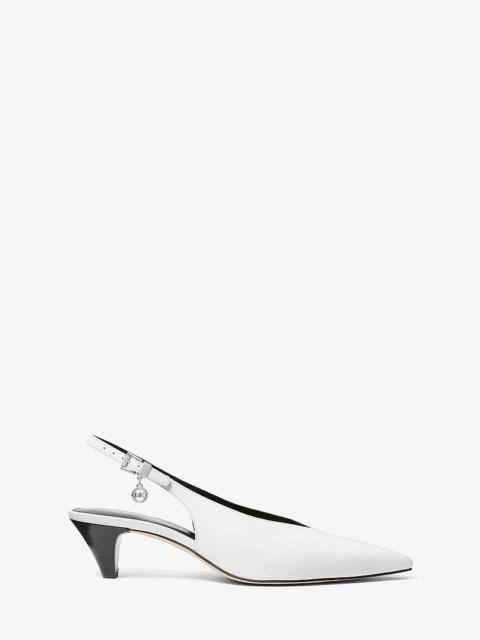 MICHAEL KORS Tonya Leather Slingback Pump