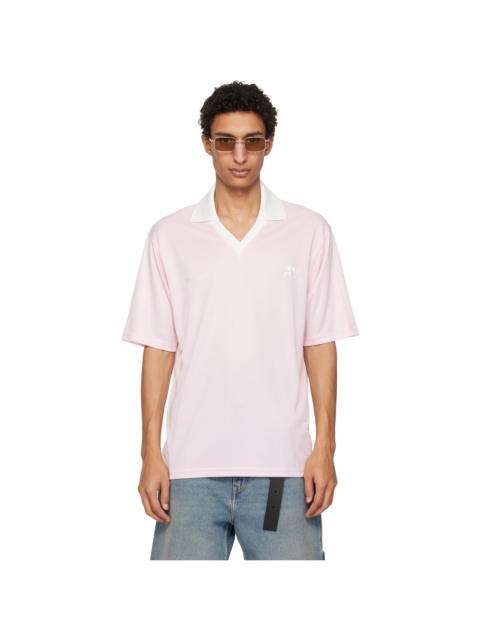 courrèges Pink Oversized Sports Polo