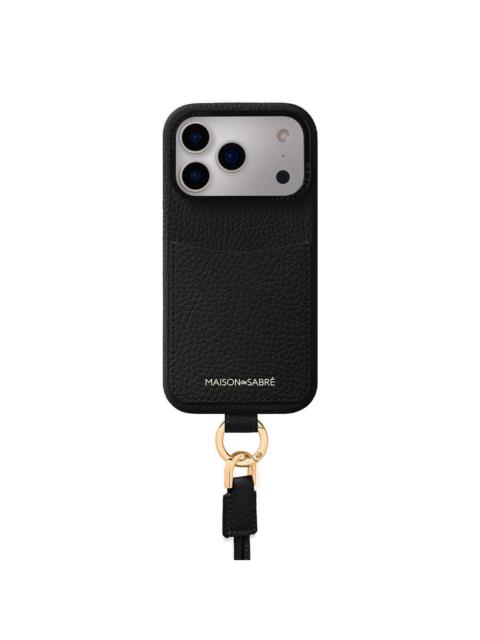 MAISON de SABRÉ The Sling card-slot lanyard iPhone 17 pro case
