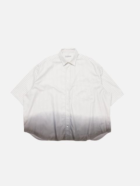 Acne Studios Dip-dyed button-up shirt - White/brown