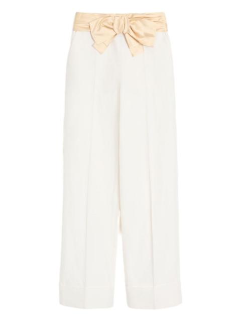 Valentino Diagonal linen trousers