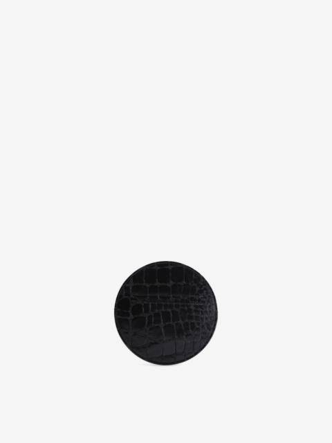 MM6 Maison Margiela Circle croc-effect cardholder