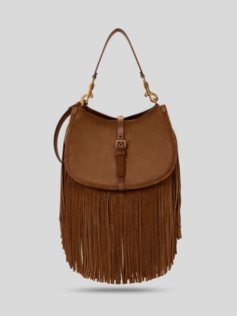 Etro MEDIUM SUEDE PONY BAG WITH FRINGES