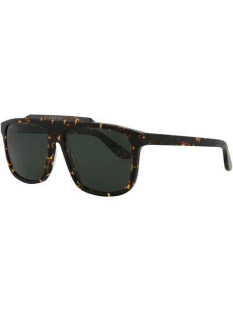 GUCCI Gucci Aviator Sunglasses Havana/Green (GG1039S-30011707-002)