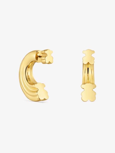 TOUS 18K gold vermeil Hoop earrings with bear motif TOUS 1950