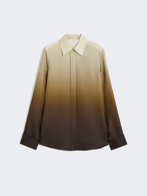 Sportmax Slim-fit silk dégradé shirt