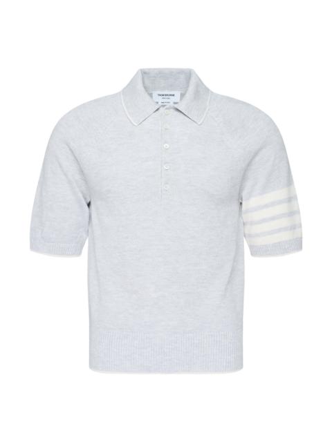 Thom Browne Cross Over Tuck Stitch Relaxed Polo