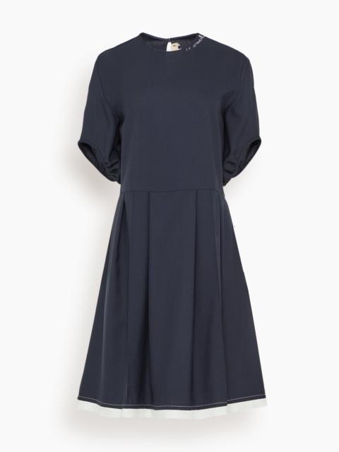 Marni Short Sleeve Dress in Blue/Black