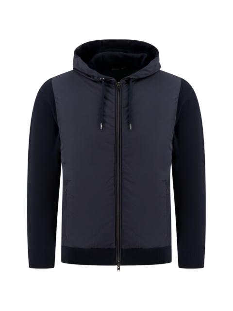Herno hooded zip-up jacket