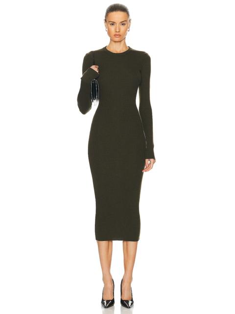 WARDROBE.NYC Long Sleeve Midi Dress