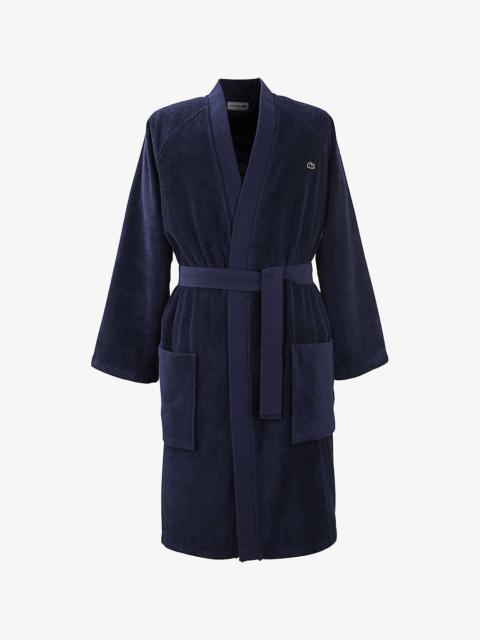 LACOSTE L Defile organic-cotton bathrobe