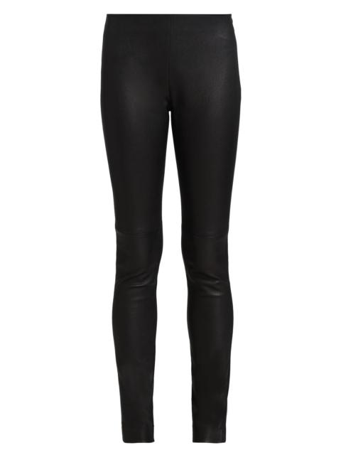 AKRIS Women's Fancy Leather Pants - Black