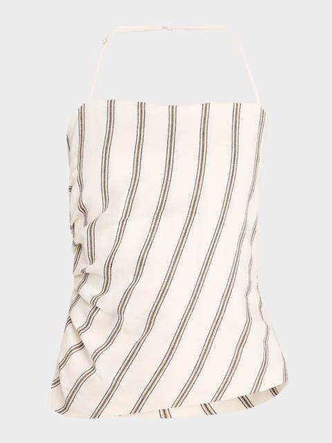 A.L.C. Charlotte Stripe Halter Top