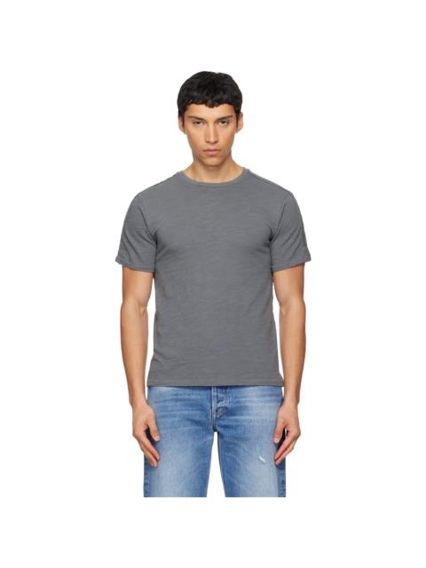 rag & bone Gray Raw-Edge Flame T-shirt
