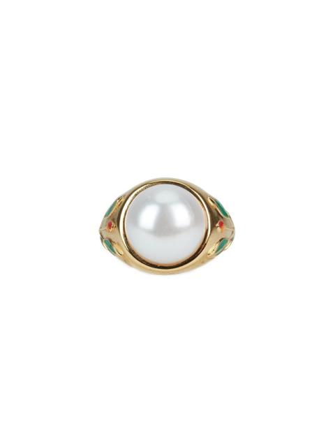 CASABLANCA Pearl Signet Ring