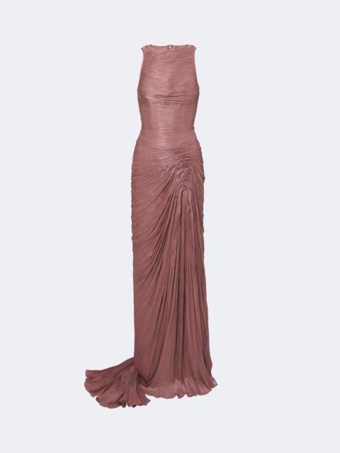 MARMAR HALIM Pleated satin gown