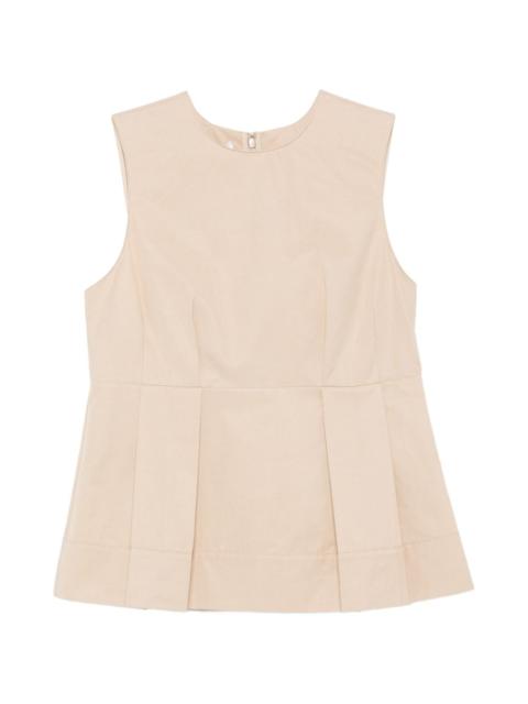 Vince sleeveless pleated blouse
