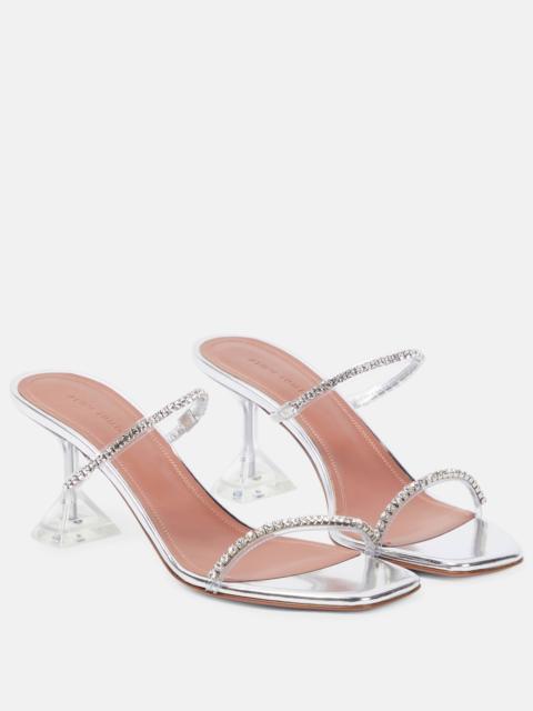 Amina Muaddi Gilda embellished PVC mules