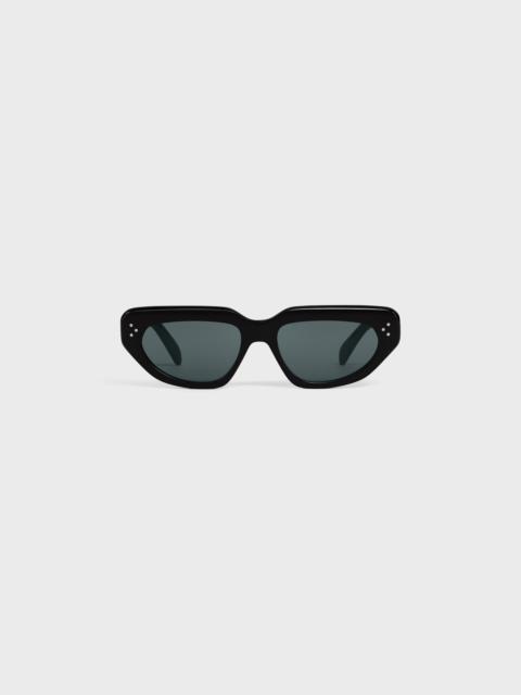 CELINE Black Frame 52 Sunglasses in Acetate | REVERSIBLE